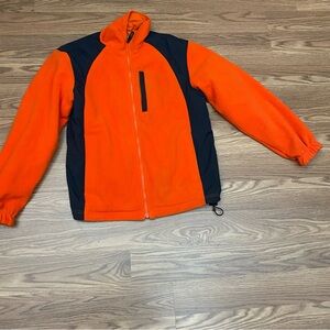 Vintage L.L. Bean  0 XV63 Orange Black Reversible Jacket   Men’s Size M -Read